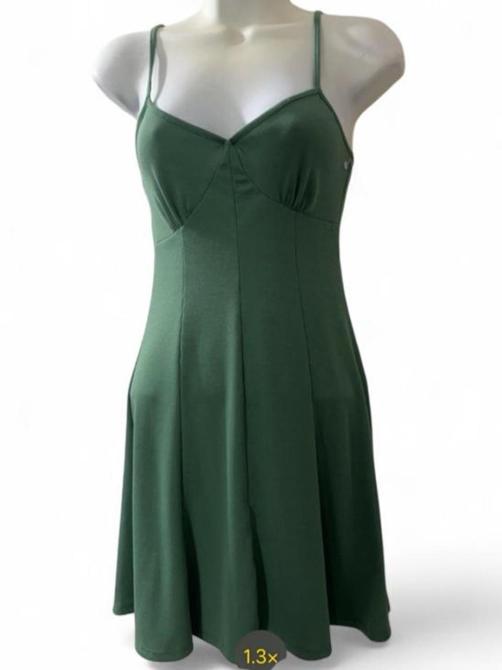 Forever 21 Dark olive Green Spaghetti-Strap Mini Dress
